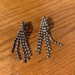 VINTAGE Silver Clip On Earrings